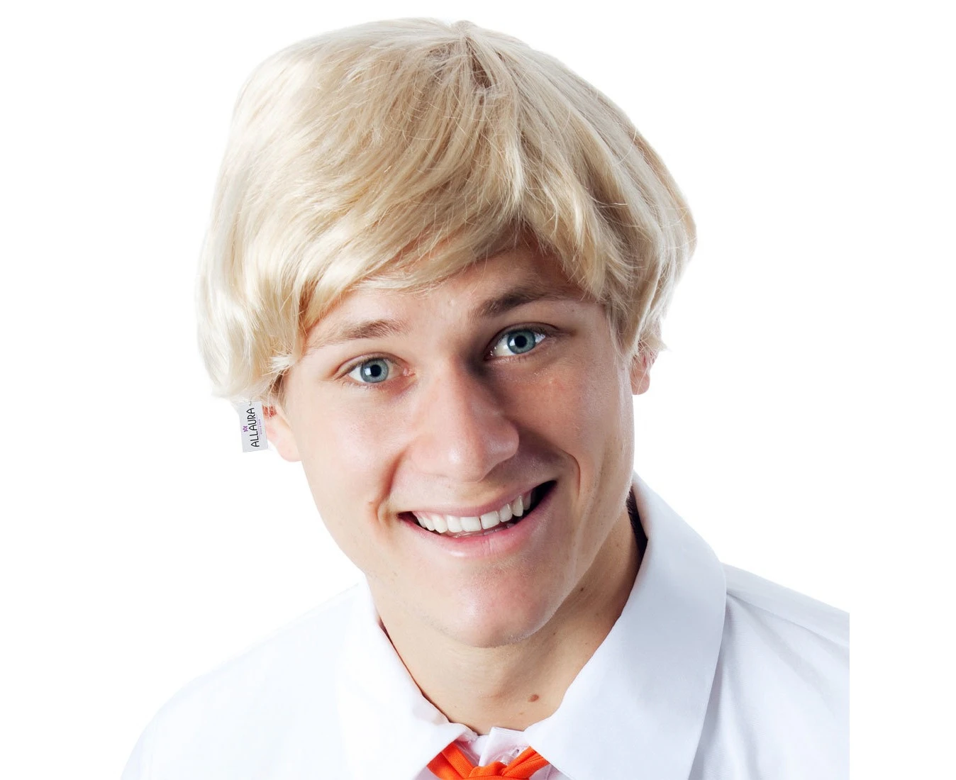 Blonde Short Mens Costume Wig (Fred Scooby Doo, Ken Doll Barbie) - by Allaura