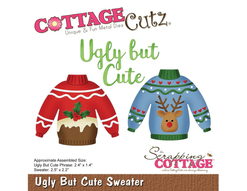 Cottagecutz Die-Ugly But Cute Sweater 1.4" To 2.5"