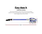 Devanti Handheld Vacuum Cleaner Cordless Stick Handstick Bagless Portable Car Vac Recharge LED Headlight 150W Blue