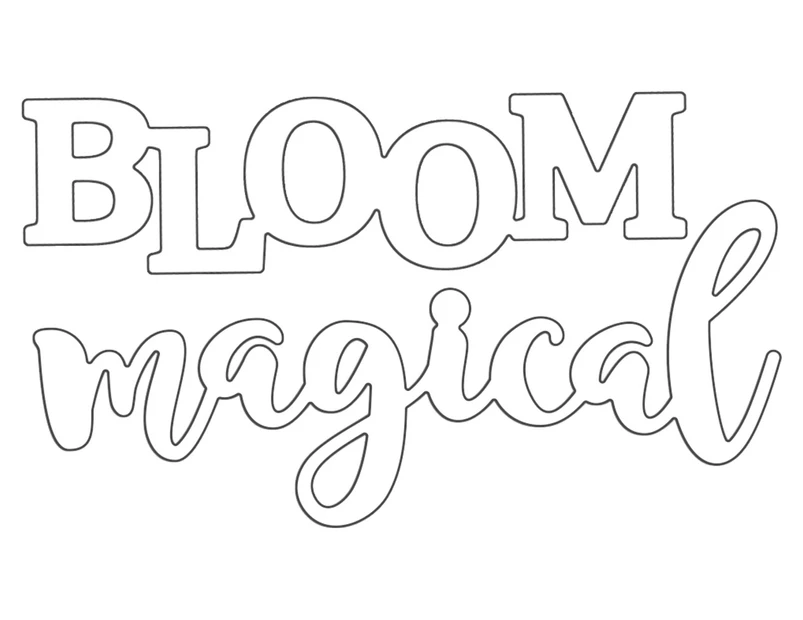 Penny Black Creative Dies-Bloom Magical 3.15"X1.75"