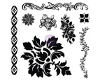 Iron Orchid Designs Decor Clear Stamps-Fleur