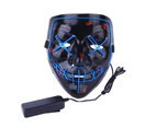 Halloween LED Light Party Masks The Purge Year Great Funny Masks-Blue