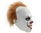 Stephen King's It Pennywise Mask Latex Halloween Scary Mask-White