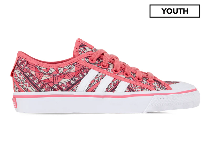 Adidas Originals Girls' Nizza J Shoe - Chalk Pink/White