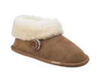 Cotswold Womens Wotton Sheepskin Soft Leather Booties (Chestnut) - FS4940