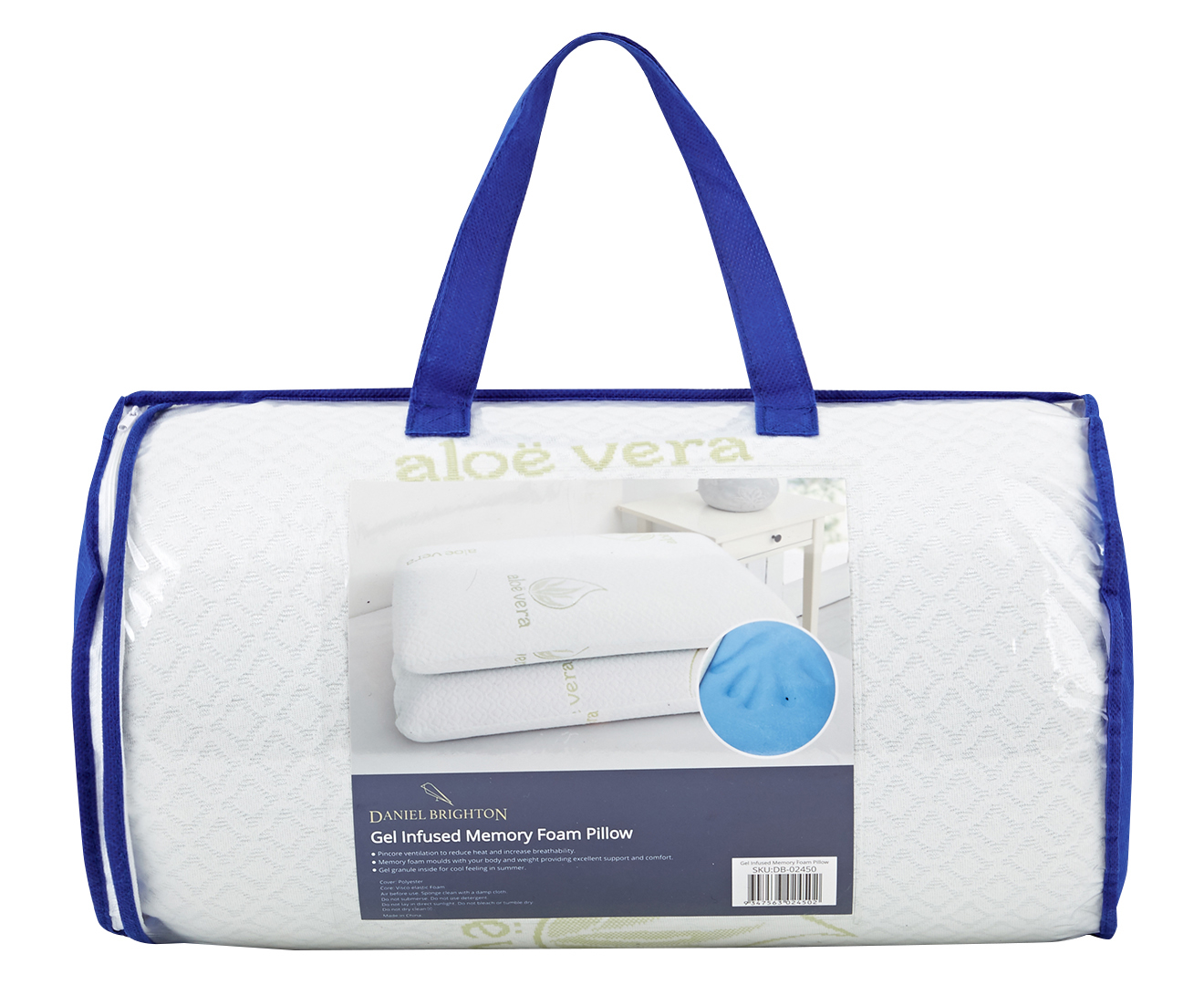 daniel brighton gel infused memory foam pillow