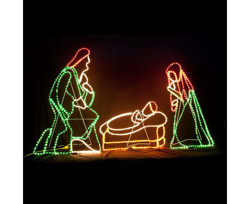 LED Nativity and Cribs Christmas Motif Rope Light 225cm