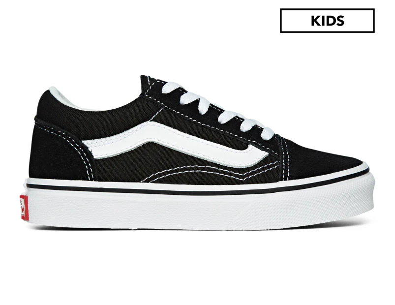 Vans Kids' Old Skool Shoe - Black/True White