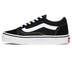 Vans Kids' Old Skool Shoe - Black/True White