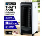 Devanti 2L Evaporative Air Cooler Portable Fan Water Cool Mist Conditioner Humidifier Black