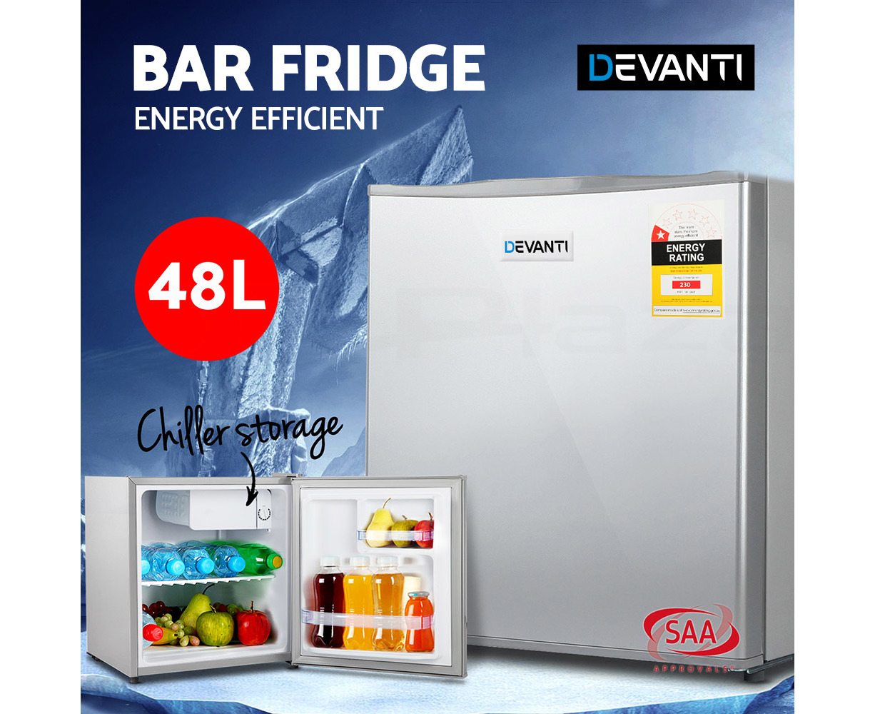 devanti 48l mini bar fridge