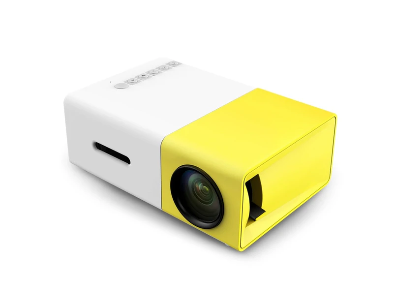 YG - 300 LCD Projector 400 - 600LM 320 x 240 Home Theater - Yellow
