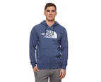 The North Face Men's Half Dome Full Zip Hoodie - Shady Blue Heather/TNF White
