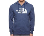 The North Face Men's Half Dome Full Zip Hoodie - Shady Blue Heather/TNF White