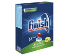 2 x 55pk Finish Powerball Supercharged All In 1 Dishwashing Tablets