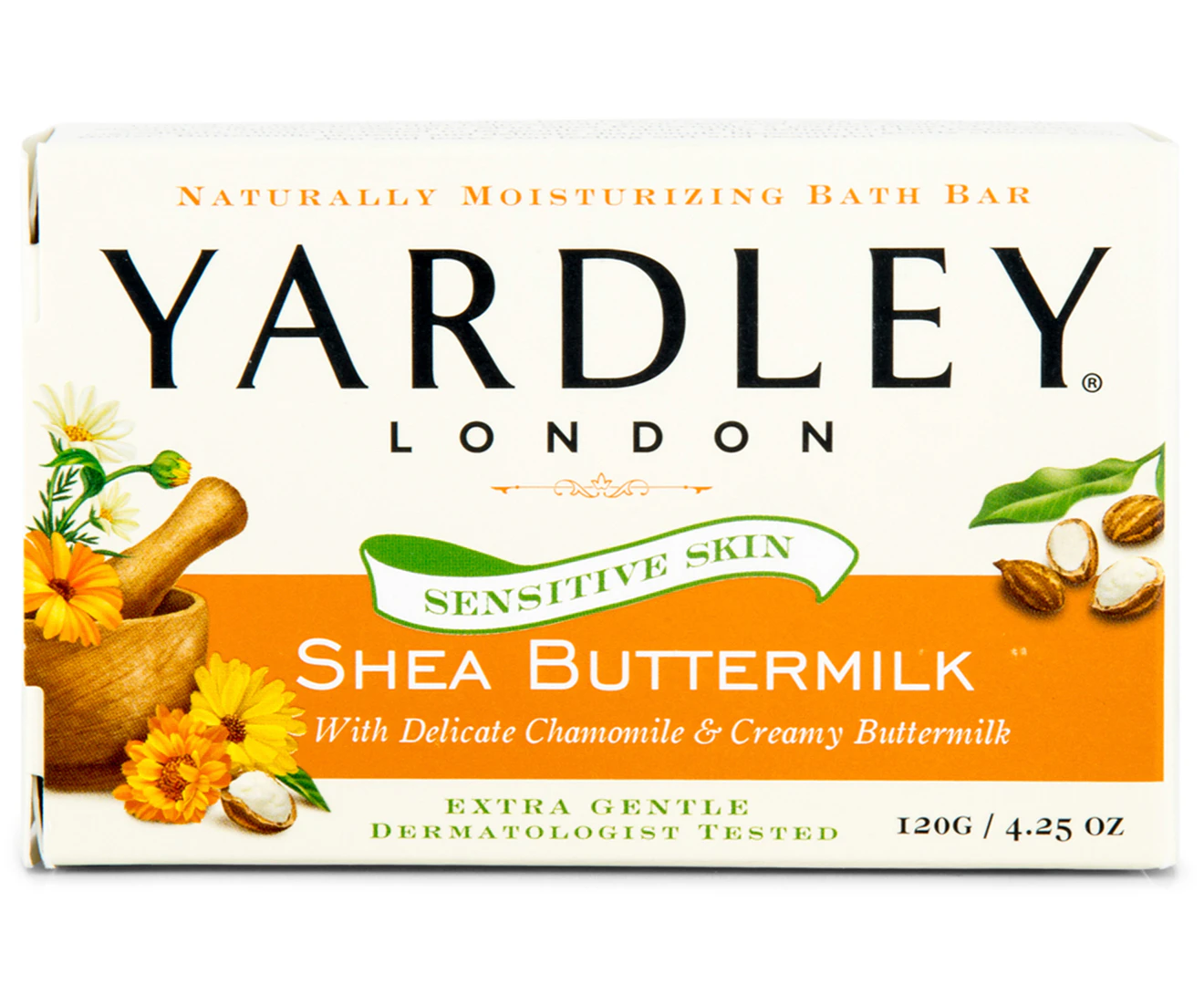 Yardley Sensitive Skin Shea Buttermilk Bath Bar 120g