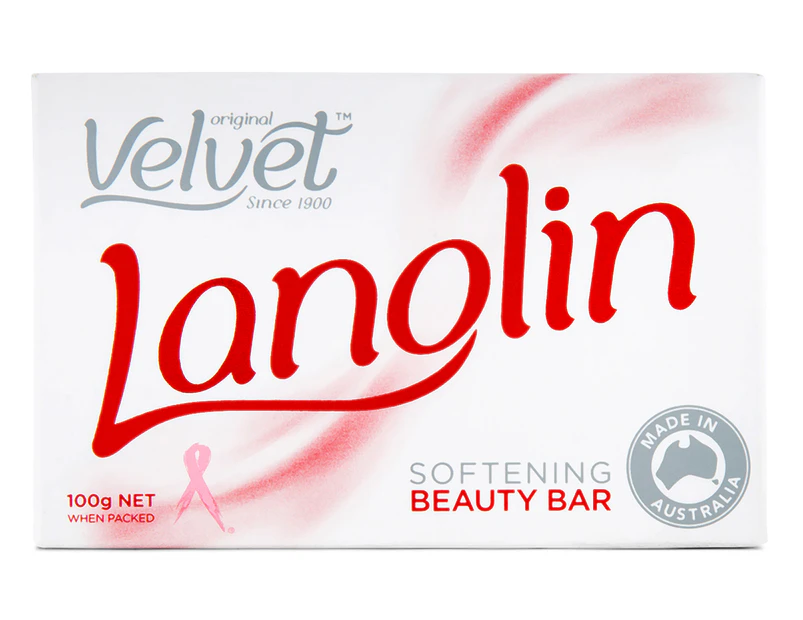 Velvet Lanolin Softening Beauty Bar 100g
