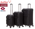 Antler Titus 3-Piece Suitcase Set - Black