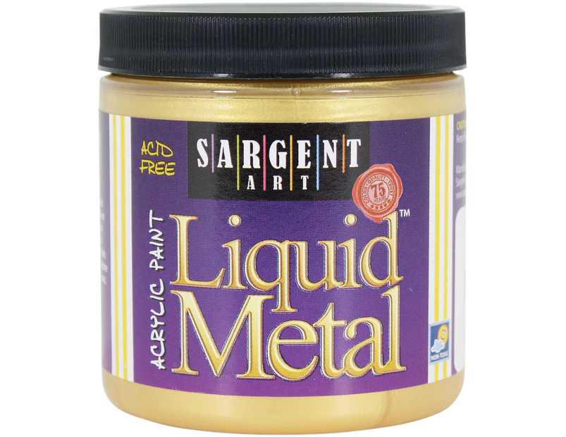 Liquid Metal Acrylic Paint 8Oz-Gold