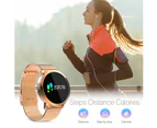 Diggro Q8 Smart Watch OLED Color Screen Heart Rate Monitor Blood Pressure Oxygen IP67 Pedometer Fun Game Men Women Sport Fitness Watches-Gold