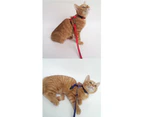 Soft Nylon Cat Kitten Puppy Adjustable Green Harness Leash With Clip Pet Walking Lead