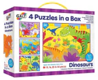 Galt 72-Piece Dinosaurs 4 Puzzles in a Box