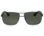 Ray-Ban RB3516 Polarised High St Sunglasses - Black/Green 2