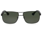 Ray-Ban RB3516 Polarised High St Sunglasses - Black/Green