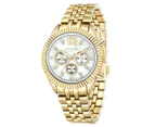 Mestige Women's 38mm The Sage Alloy Watch w/ Swarovski® Crystals - Gold