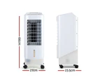 Devanti 7.8L Evaporative Air Cooler w/Reomote Control Portable Fan Water Cool Mist Conditioner Humidifier