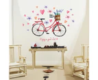 Bicycle TV Background Wall Stickers Home Decor (Size:110cm x 73cm)