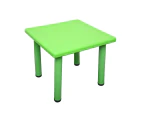 Square Kids Playing Study Activity Table Green 60x60cm