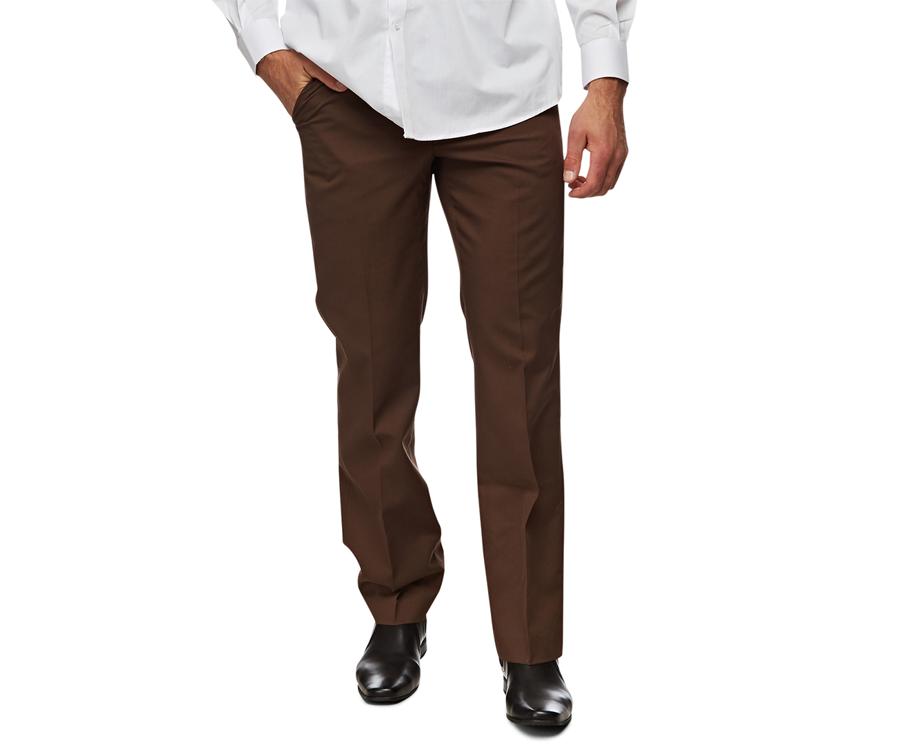 Hard Yakka Foundations Permanent Press Plain Smartpant - Brown | Catch ...