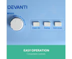 Devanti 2L Evaporative Air Cooler Portable Fan Water Cool Mist Conditioner Humidifier Blue