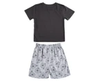Gem Look Boys' Pocket Pyjama 2-Piece Set - Charcoal/Light Grey