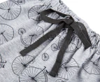 Gem Look Boys' Pocket Pyjama 2-Piece Set - Charcoal/Light Grey