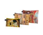 LOQI : Zip Pocket (set of 3) Museum Collection - Klimt