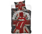 The Rolling Stones Union Jack 100&#37; Cotton Single Duvet Cover - European Size