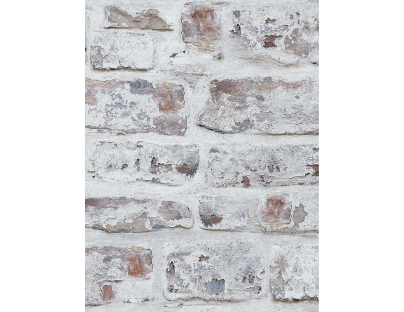 Whitewashed Brick Wallpaper White Arthouse 671100