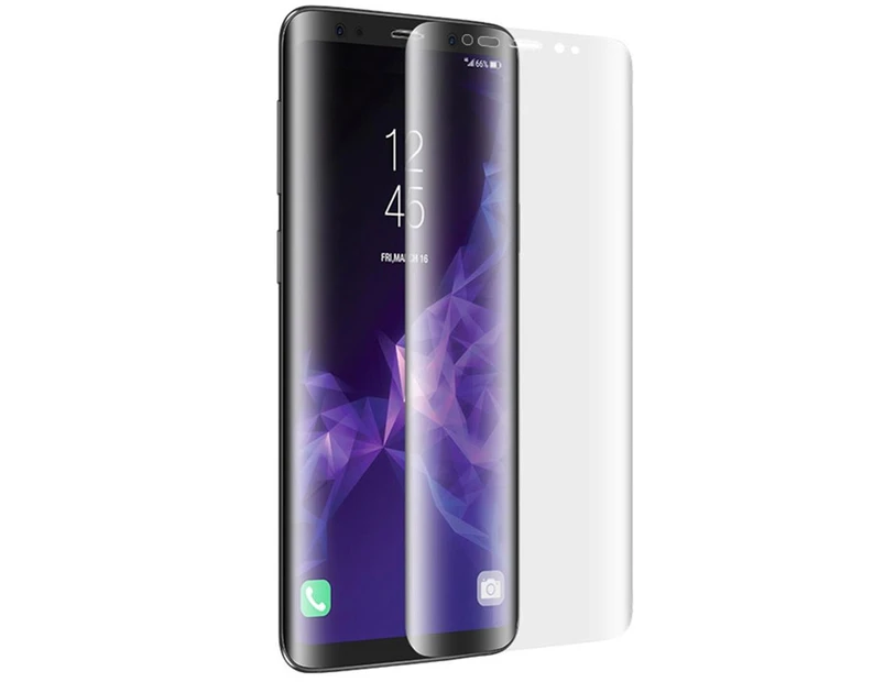 Samsung S9 plus Hot Curved Tempered Glass Film Screen Protector - Transparent