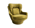 Hemingway Velvet Lounge Chair - Olive