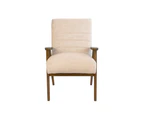 Kennedy Fabric  Chair - Natural - French Grey Wood Leg