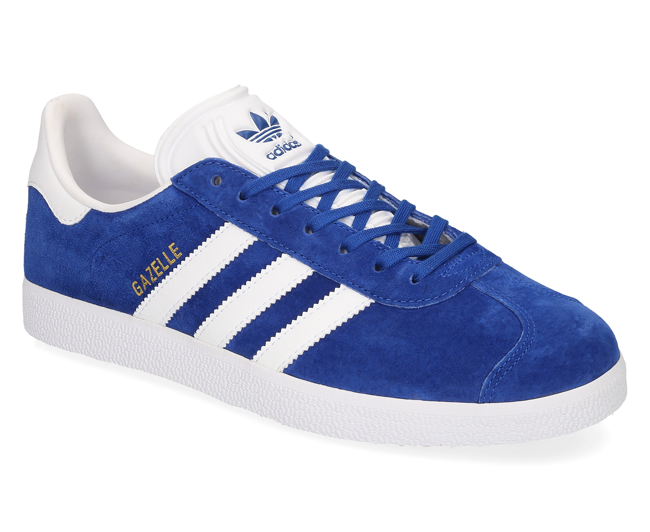 Adidas Originals Unisex Gazelle Shoe - Core Royal/white/Gold Metallic ...