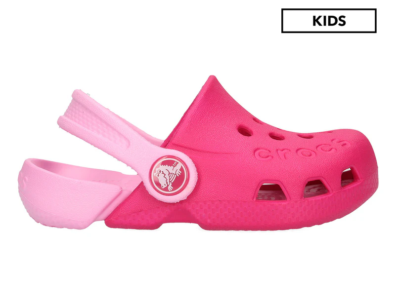 Crocs Girls' Electro Kids Clogs - Candy Pink/Carnation