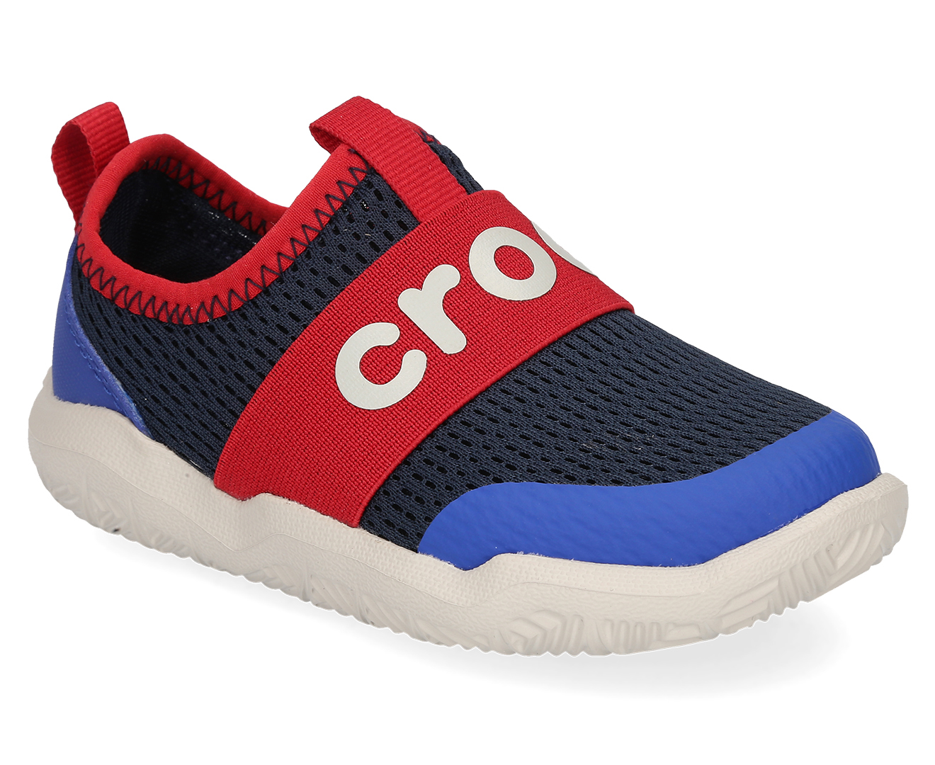 navy pepper crocs