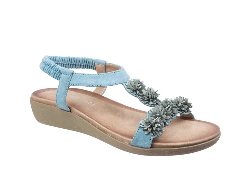 Fleet & Foster Womens Matira T-Bar Slingback Sandals (Turquoise) - FS5097