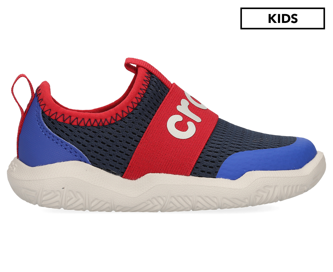 navy pepper crocs