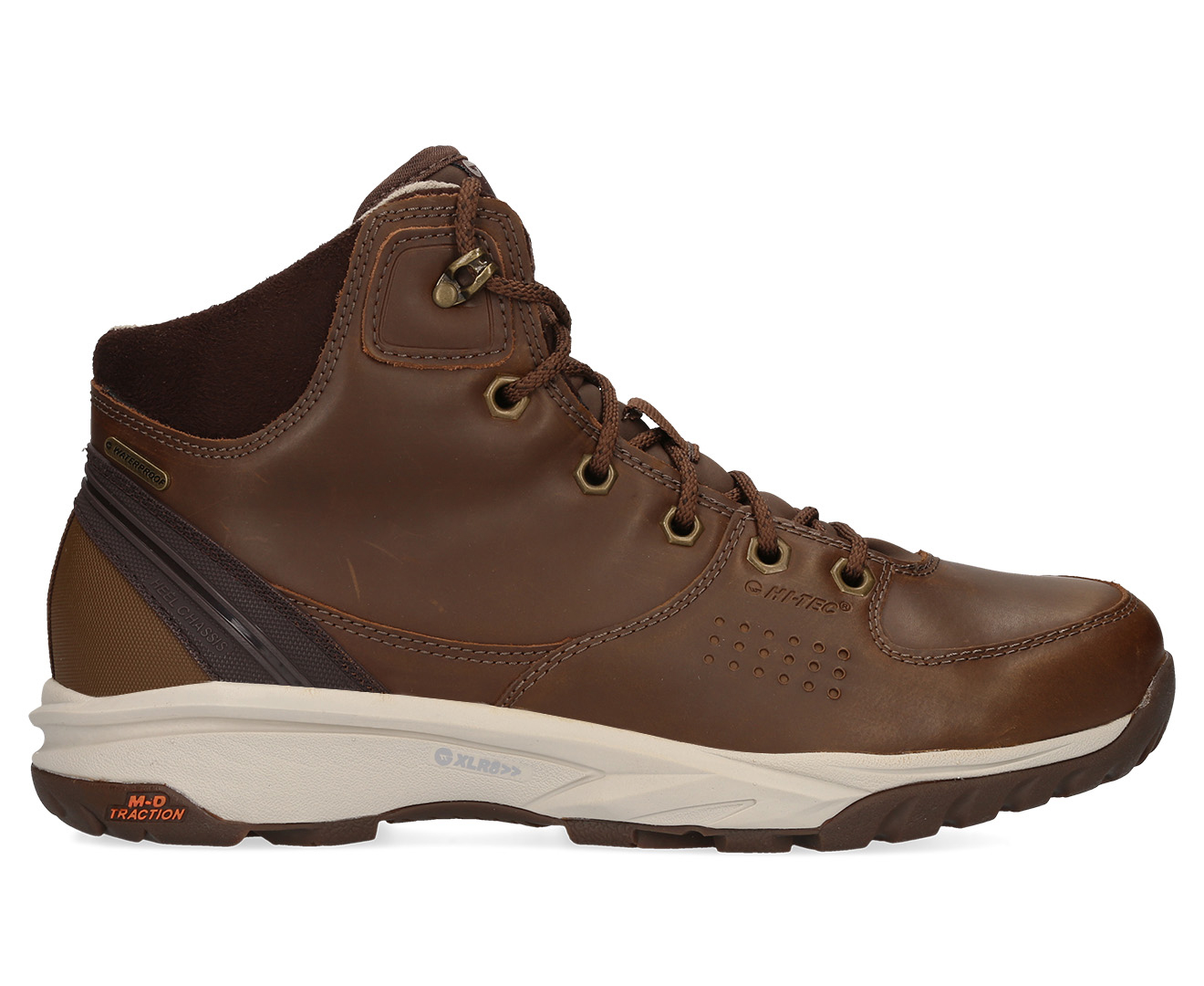 Hi-Tec Men's Wild-Life Luxe Mid Waterproof Hiking Boots - Brown | Catch ...