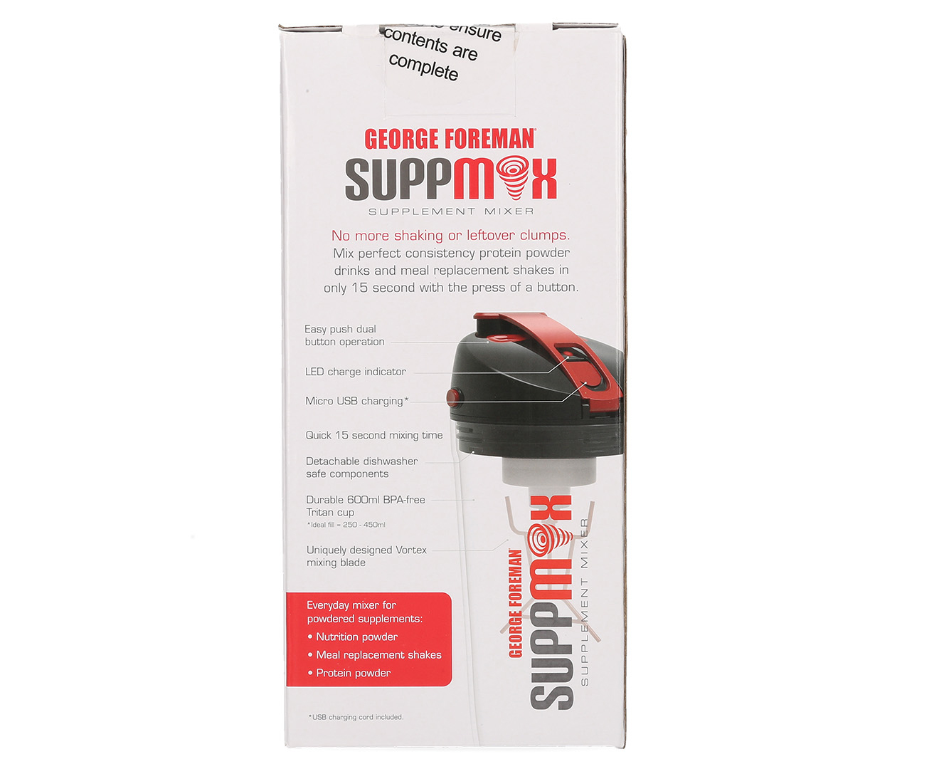 George Foreman SuppMix Supplement Drink Mixer