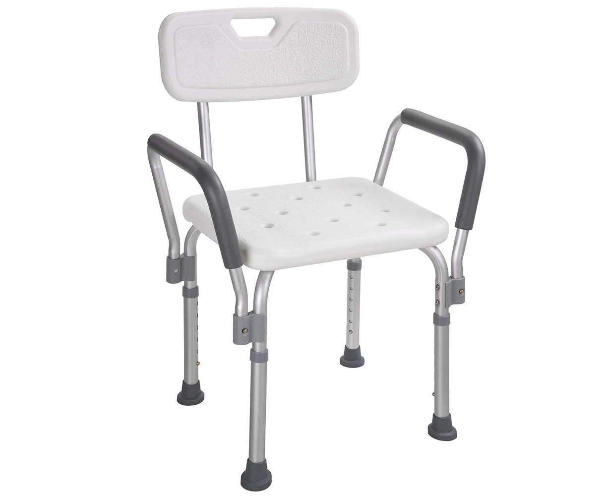 Yescom Adjustable Medical Shower Chair Bathtub Bench Bath Seat Stool with Armrest Back